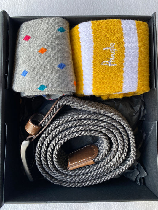 Belt and Socks Gift Box