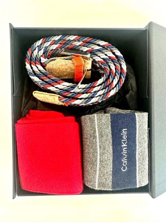 Belt and Socks Gift Box