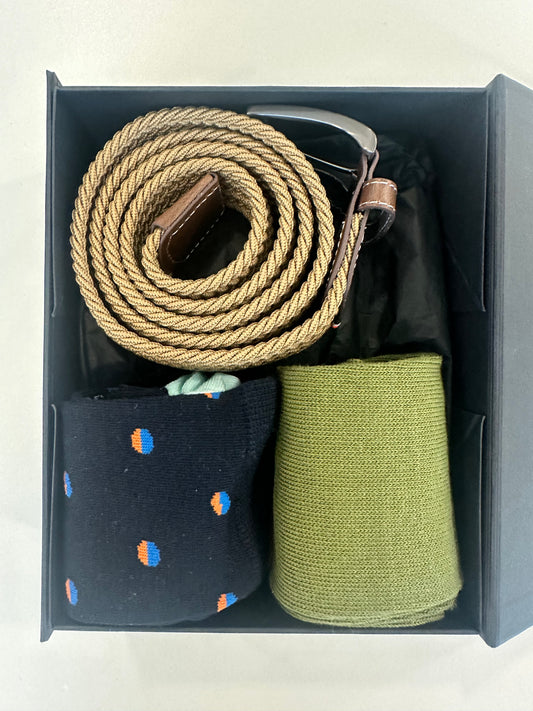 Belt and Socks Gift Box