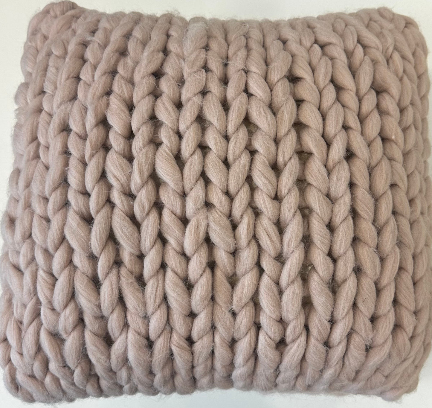 Pink Knit Cushion