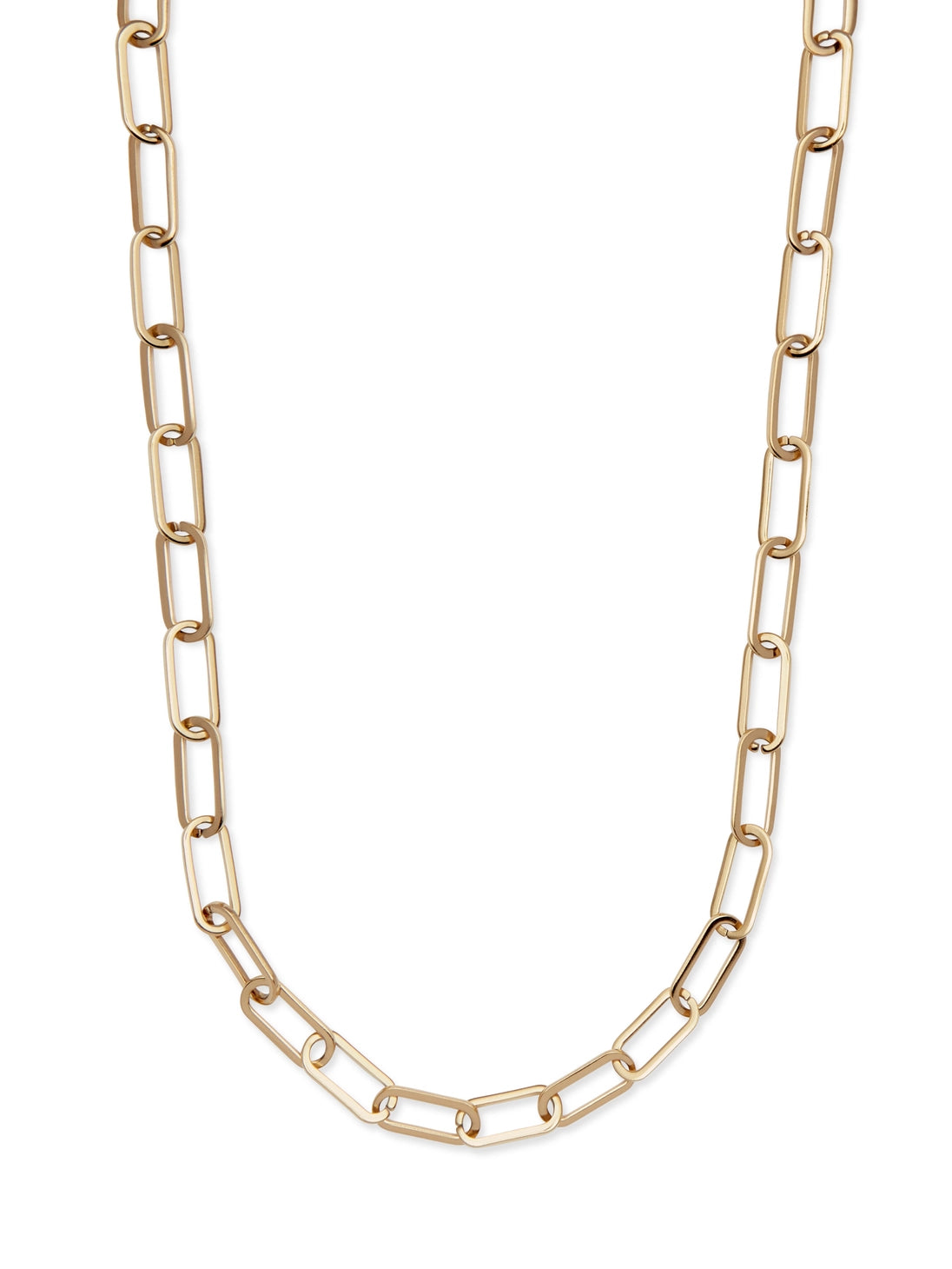 Gold Paperclip Chain Necklace