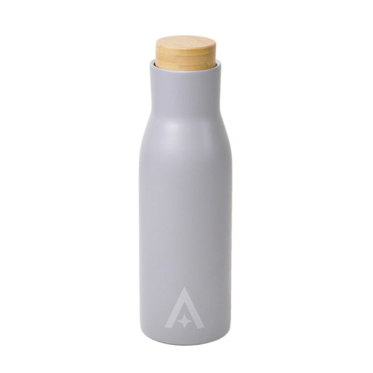 Insulated Double Wall Stainless Steel Travel Bottle - Grey