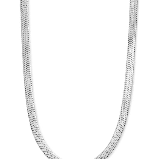 Silver Thick Snake Chain Necklace