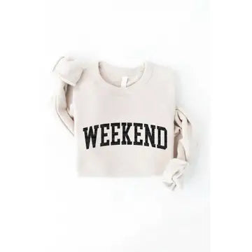 Weekend Sweatshirt - Heather White