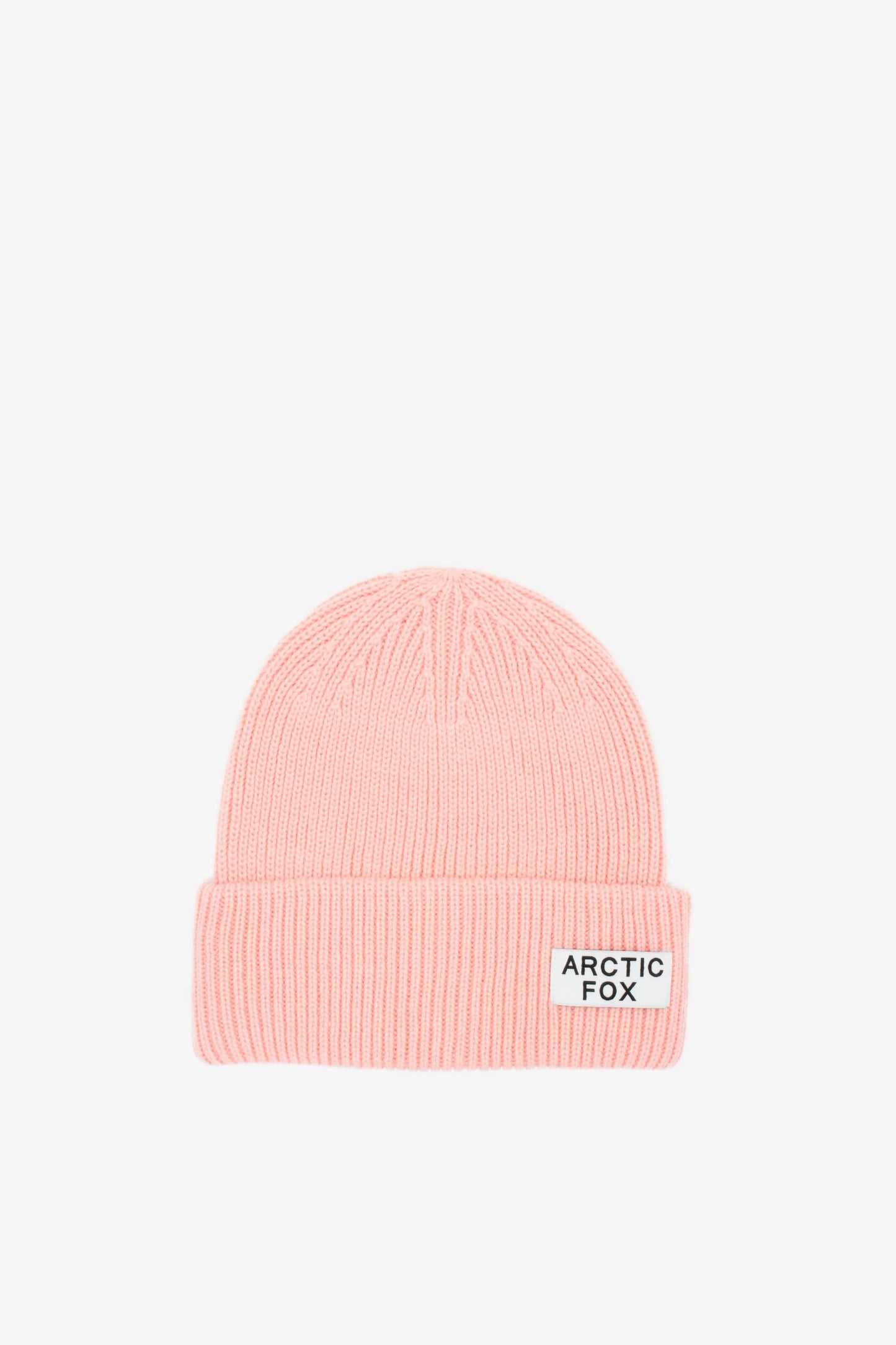 Arctic Fox Recycled Beanie Hat - Pastel Pink