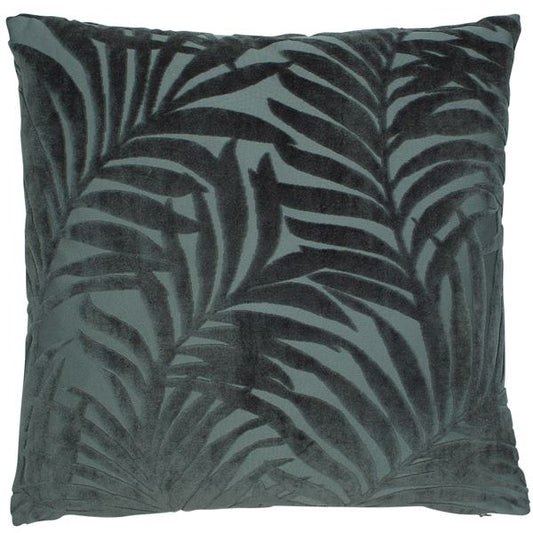 Green Velvet Palm Cushion