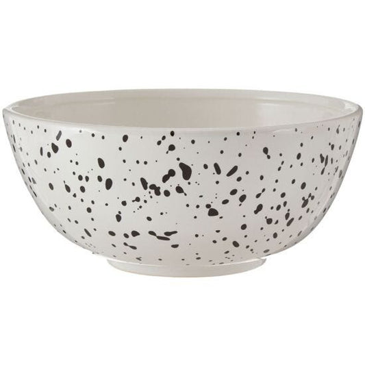 Black and White Speckle Salad Bowl